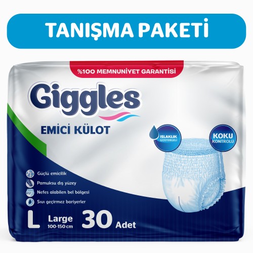 Giggles Yetişkin Emici Külot Bez Large 30 lu 1 Paket 30 Adet